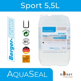 Лак паркетный двухкомпонентный Sport AquaSeal Berger-Seidle (5,5л)