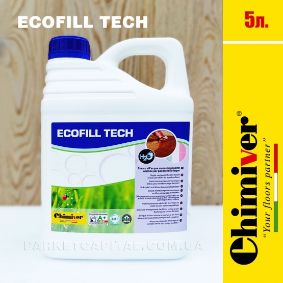 Шпаклевка для паркета акриловая на водной основе  ECOFILL TECH (5л.) Chimiver