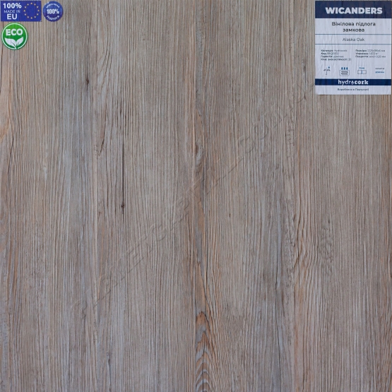 Виниловый пол LVT Alaska Oak HYDROCORK PLUS Wicanders