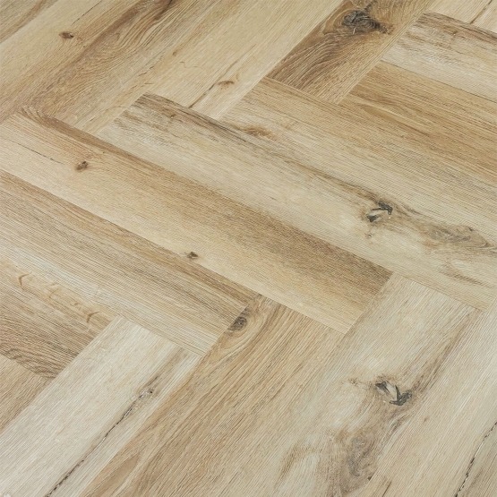 Вінілова SPC підлога з підкладкою “Англійська” ялинка Light Brown Herringbone Surface