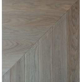 Массивная доска Дуб BLAU Французская Ёлка River collection Grosso Parquet