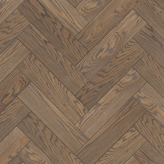 Паркетная доска Английская елка Дуб 013 Натур-10 Rico Parquet