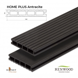 Терасна дошка Antracite HOME PLUS RENWOOD