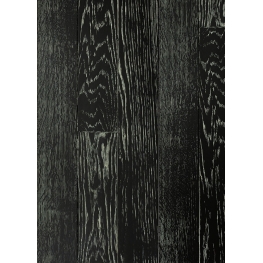 Массивная паркетная доска Дуб чёрный с белым протертый Grosso Parquet