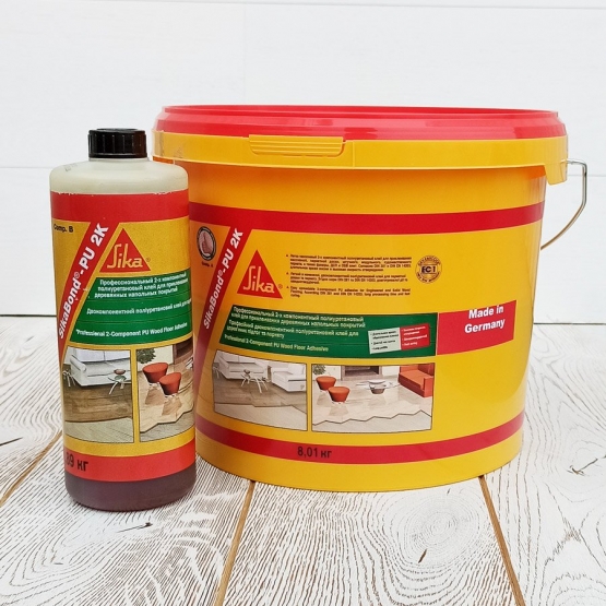 Клей для паркету Sikabond PU 2K A + B Sika (8,9 кг)