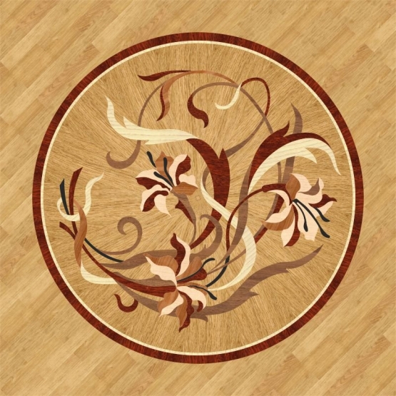 Розетка паркетная 11_17 дворцовая Grosso Parquet