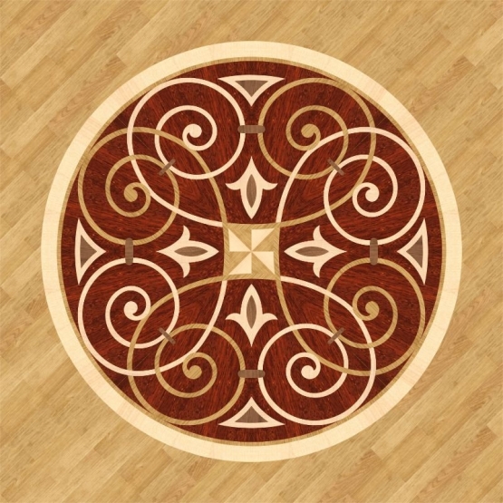 Розетка паркетная 11_21 дворцовая Grosso Parquet