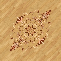 Розетка паркетная 11_35 дворцовая Grosso Parquet