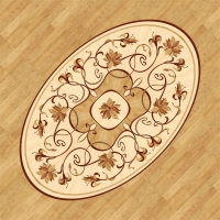 Розетка паркетная 11_42 дворцовая Grosso Parquet