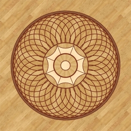 Розетка Паркетна 11_45 палацова Grosso Parquet