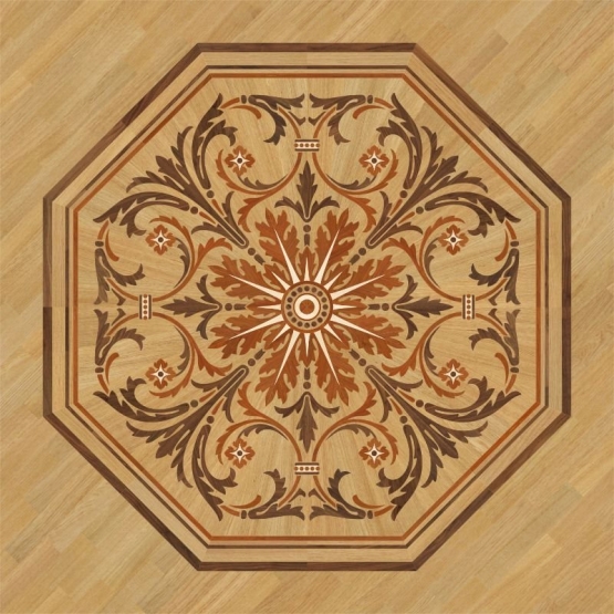 Розетка паркетная 11_48 дворцовая Grosso Parquet