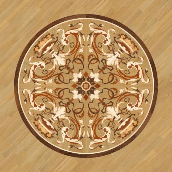 Розетка паркетная 11_55 дворцовая Grosso Parquet