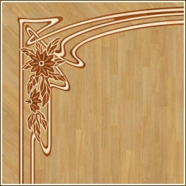 Кут до бордюру B-35 паркетний палацовий Grosso Parquet