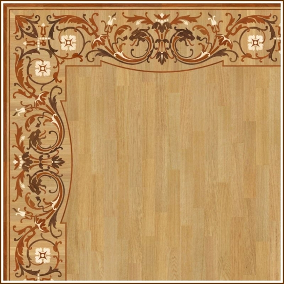 Бордюр паркетный B-39 дворцовый Grosso Parquet