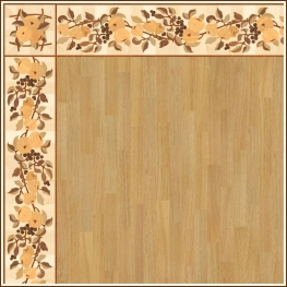 Бордюр паркетный B-40 дворцовый Grosso Parquet