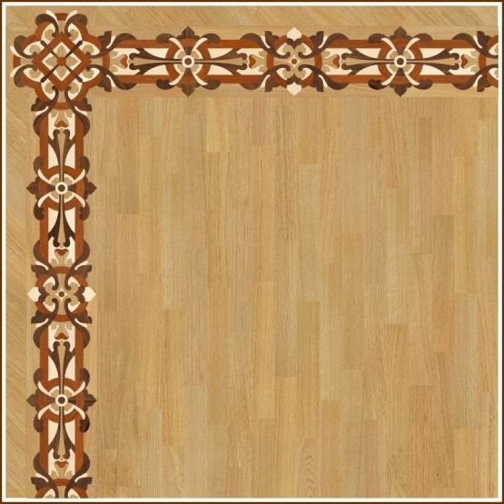 Бордюр паркетный B-43 дворцовый Grosso Parquet