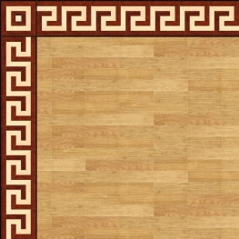 Бордюр паркетный Меандр B-02 художественный Grosso Parquet
