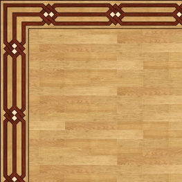 Бордюр паркетный B-04 художественный Grosso Parquet