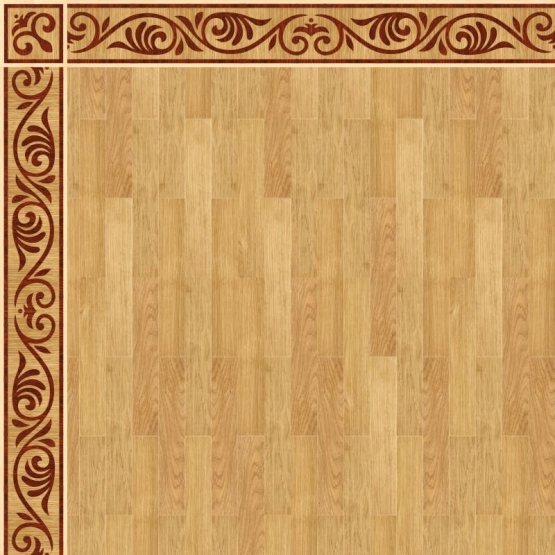 Бордюр паркетный B-14 дворцовый Grosso Parquet