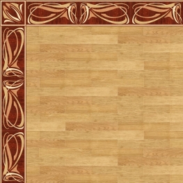 Бордюр паркетный B-19 дворцовый Grosso Parquet