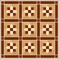 Геометрический модульный паркет ПГ-18 Grosso Parquet
