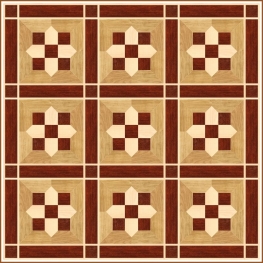 Геометрический модульный паркет ПГ-18 Grosso Parquet