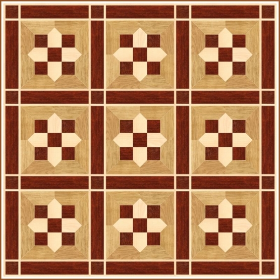 Геометрический модульный паркет ПГ-18 Grosso Parquet - ПГ - 18 Геометрический модульный паркет ПГ-18 Grosso Parquet