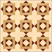 Геометрический модульный паркет ПГ-32 Grosso Parquet