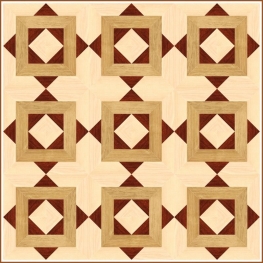 Геометрический модульный паркет ПГ-32 Grosso Parquet