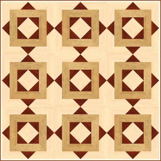 Геометрический модульный паркет ПГ-32 Grosso Parquet