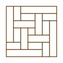 Геометрический модульный паркет МП-05 Grosso Parquet