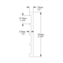 Плинтус SX168 SQUARE Orac Decor