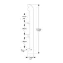 Плинтус SX184F гибкий CASCADE Orac Decor