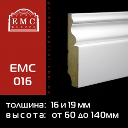 Плинтус МДФ белый EMC-016