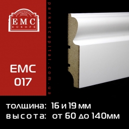 Плинтус МДФ белый EMC-017