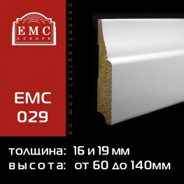Плинтус МДФ белый EMC-029